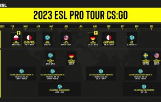 ESL a dévoilé le calendrier du Pro Tour 2023